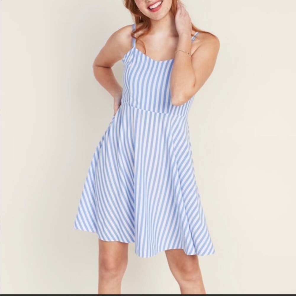 Old navy- Striped fit & flare cami dress